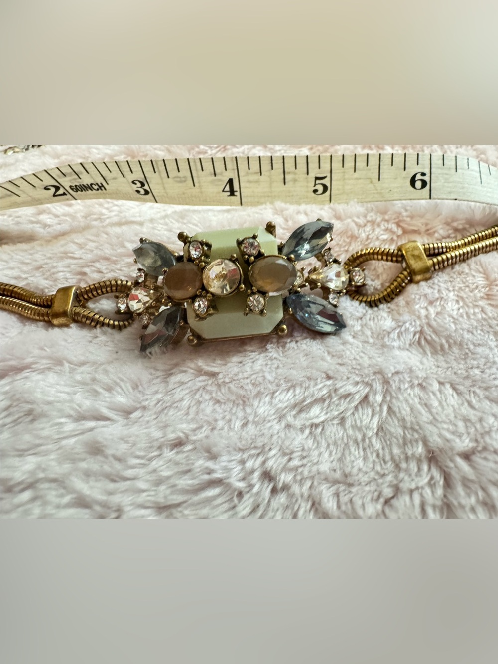 Vintage Statement Crystal Cluster Bracelet - Picture 3 of 4